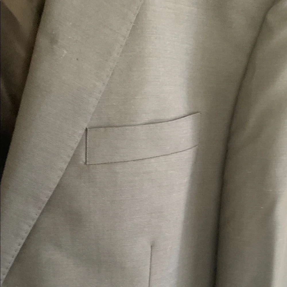 Calvin Klein Black Blazer 100% lightweight Wool 44L. - Picture 5 of 9